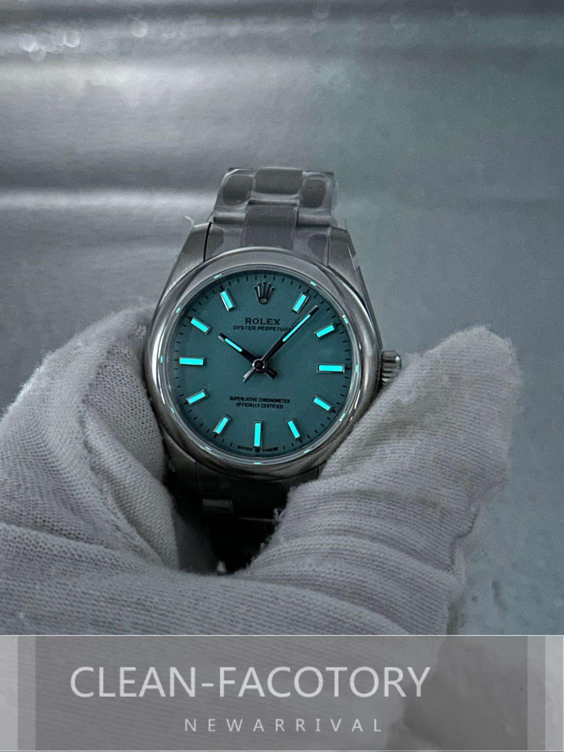 Oyster Perpetual Lady 31mm Tiffany Blue Dial Clean Factory