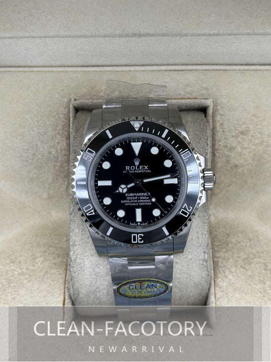 Submariner 114060 No Date 40mm Black Ceramic Bezel Clean Factory