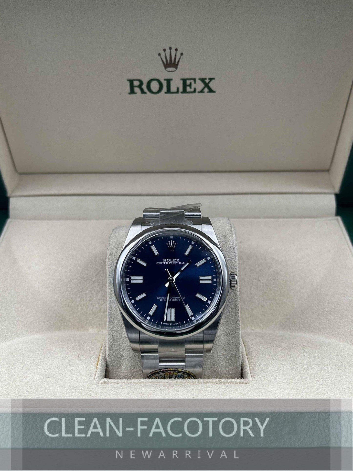 Oyster Perpetual 124300 41mm Blue Dial Clean Factory