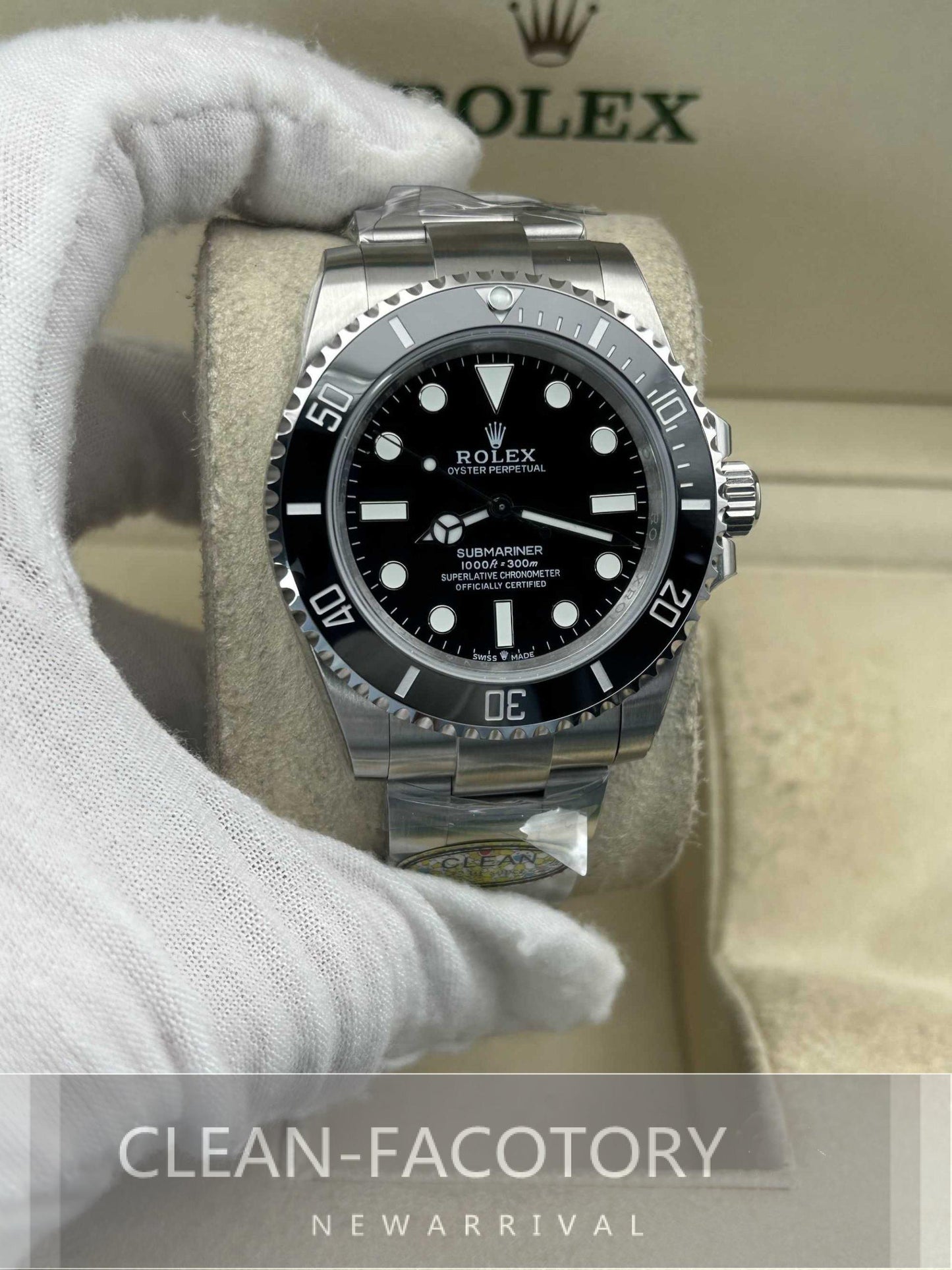 Submariner 114060 No Date 40mm Black Ceramic Bezel Clean Factory