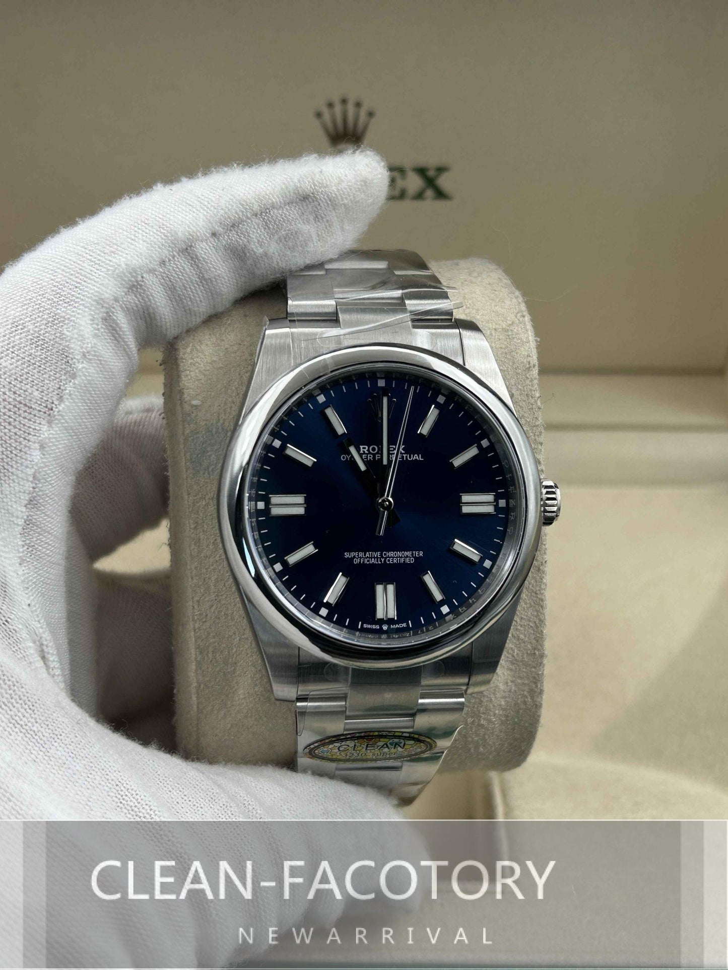 Oyster Perpetual 124300 41mm Blue Dial Clean Factory