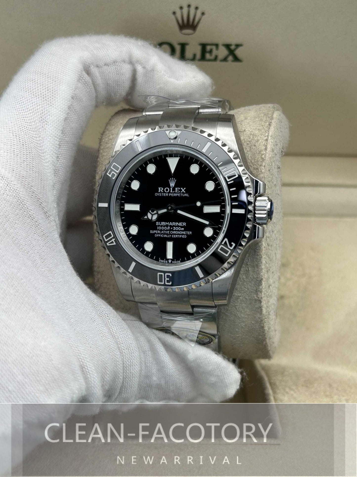 Submariner 114060 No Date 40mm Black Ceramic Bezel Clean Factory