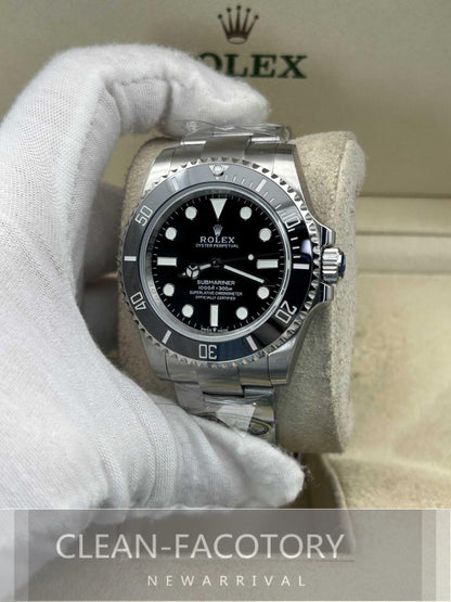 Submariner 114060 No Date 40mm Black Ceramic Bezel Clean Factory