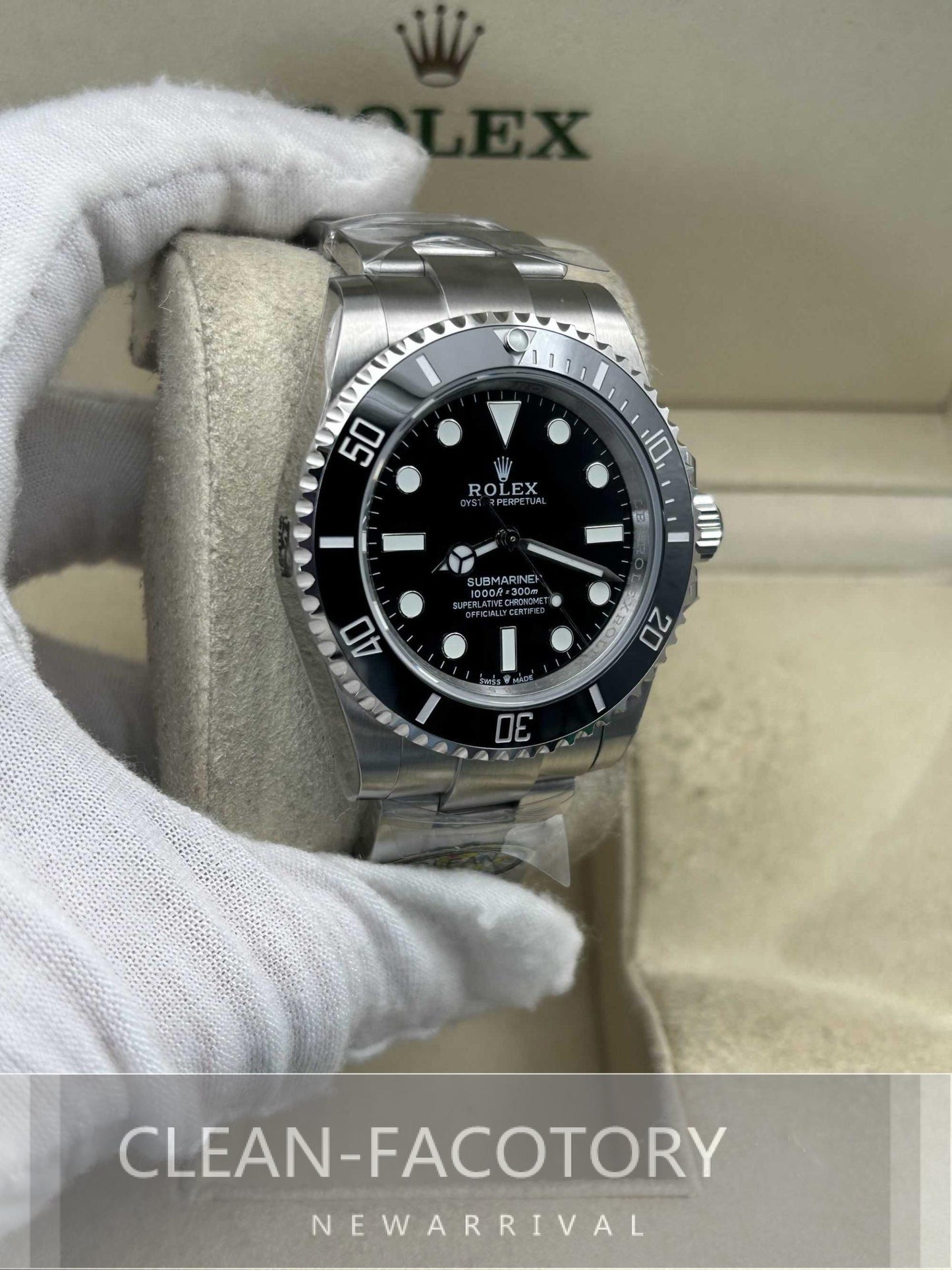 Submariner 114060 No Date 40mm Black Ceramic Bezel Clean Factory
