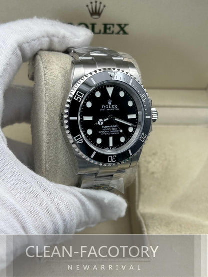 Submariner 114060 No Date 40mm Black Ceramic Bezel Clean Factory