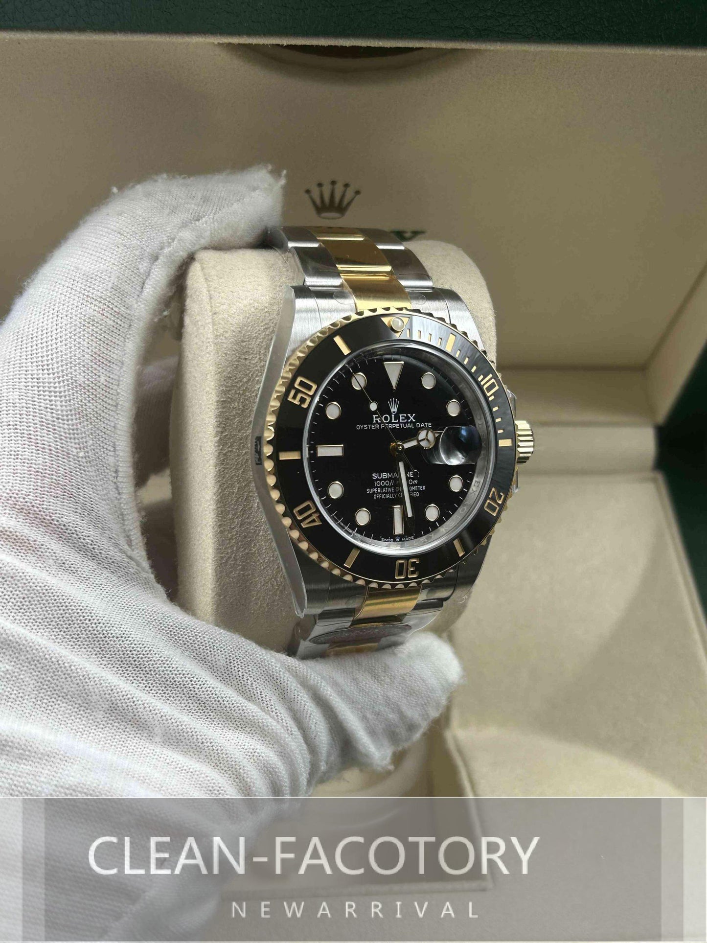 Submariner "Two-Tone" 126613LB Black Dial Ceramic Bezel 41mm Clean Factory