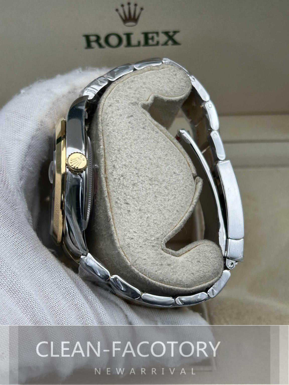 Datejust 41mm 126303 Oyster Two-Tone Yellow Gold Black Dial Gold Wrapped Clean Factory