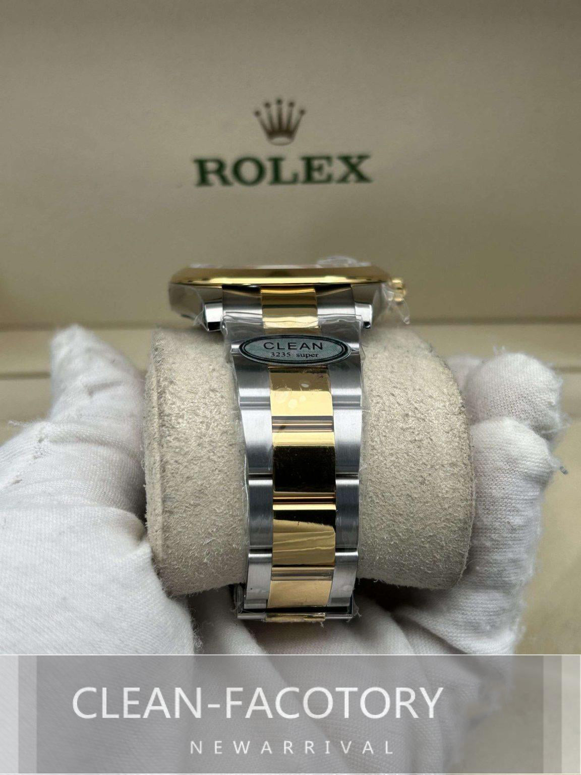 Datejust 41mm 126303 Oyster Two-Tone Yellow Gold Black Dial Gold Wrapped Clean Factory