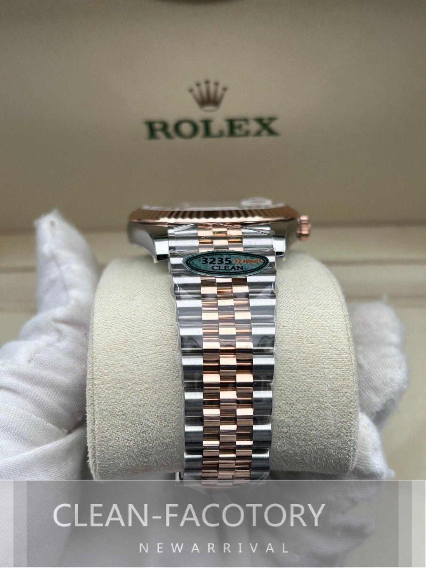 Datejust 41mm 126331 Jubilee Grey Fluted Dial Two-Tone 18K Rose Gold Wrapped Clean Factory