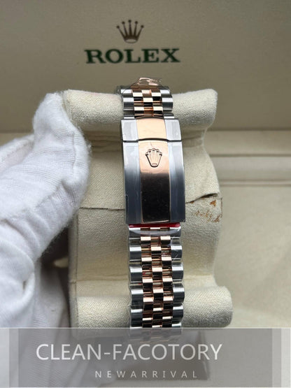 Datejust 41mm 126331 Jubilee Grey Fluted Dial Two-Tone 18K Rose Gold Wrapped Clean Factory