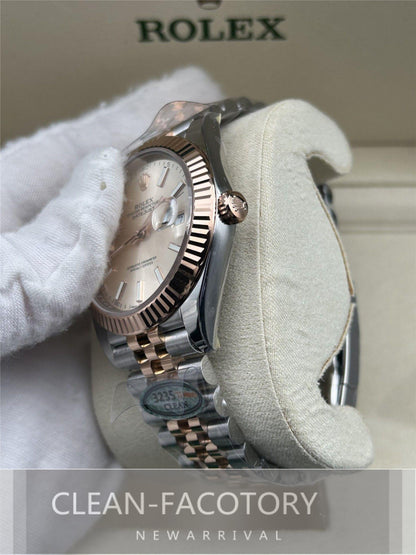 Datejust 41mm 126331 Jubilee Grey Fluted Dial Two-Tone 18K Rose Gold Wrapped Clean Factory