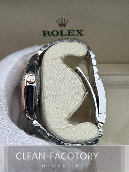 Datejust 41mm 126331 Jubilee Grey Fluted Dial Two-Tone 18K Rose Gold Wrapped Clean Factory