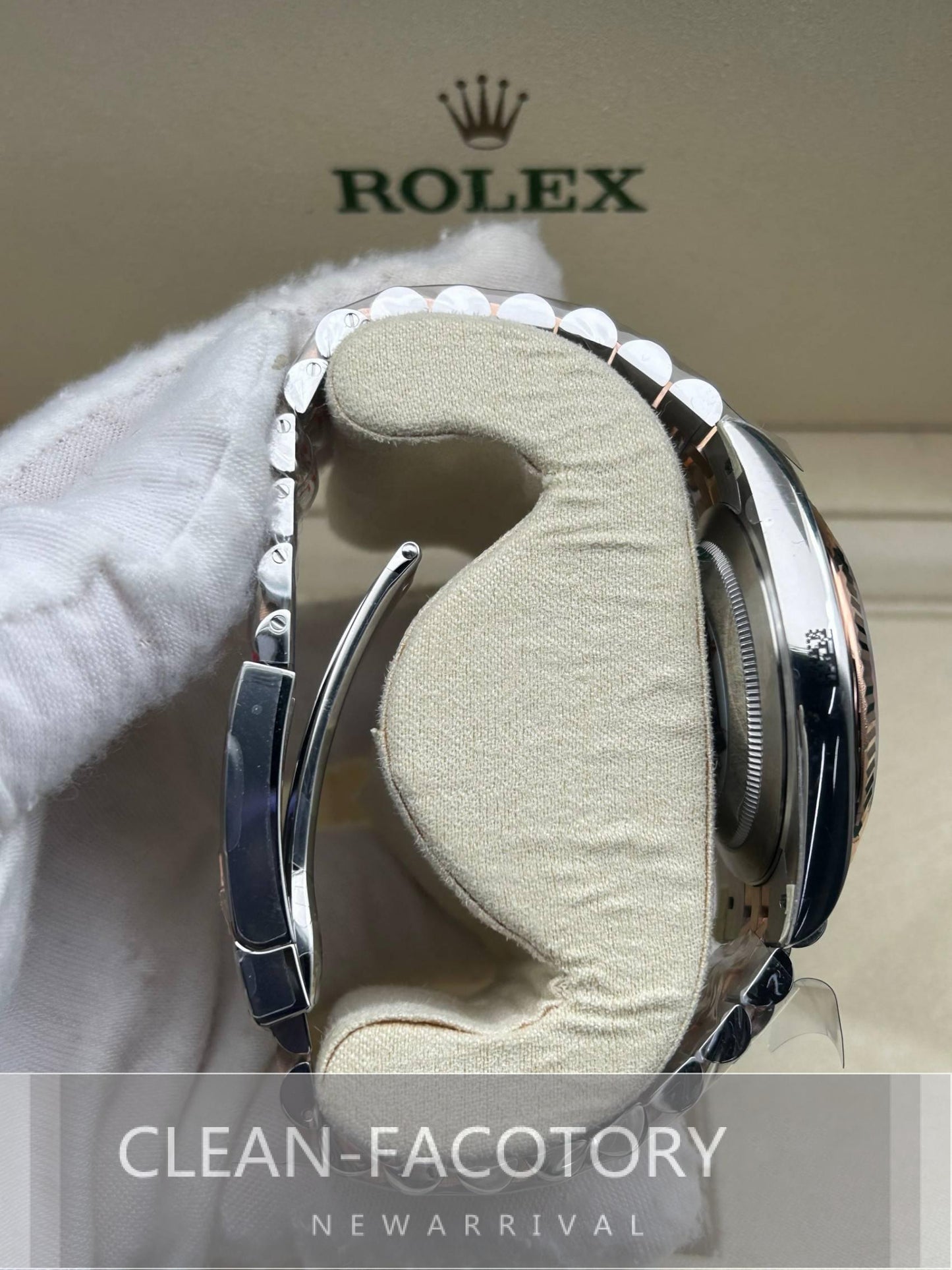 Datejust 41mm 126331 Jubilee Grey Fluted Dial Two-Tone 18K Rose Gold Wrapped Clean Factory