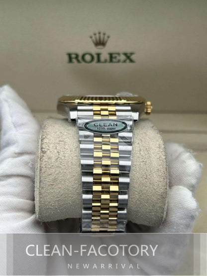 Datejust 41mm 126333 Jubilee Two-Tone Black Dial Yellow Gold Fluted Bezel Clean Factory