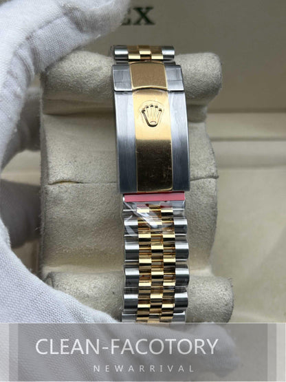 Datejust 41mm 126333 Jubilee Two-Tone Yellow Gold Dial Fluted Bezel 18K Gold Clean Factory