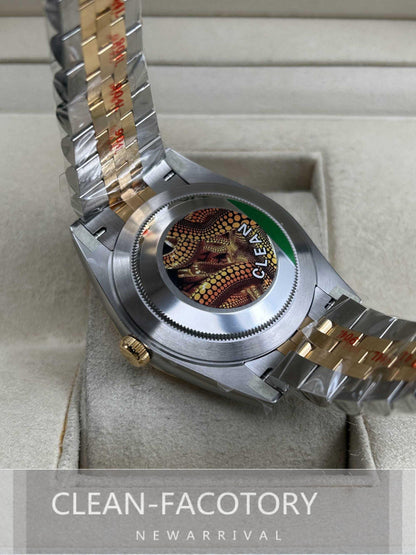 Datejust 41mm 126333 Jubilee Two-Tone Yellow Gold Dial Fluted Bezel 18K Gold Clean Factory