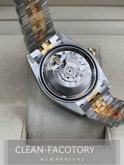 Datejust 41mm 126333 Jubilee Two-Tone Yellow Gold Dial Fluted Bezel 18K Gold Clean Factory