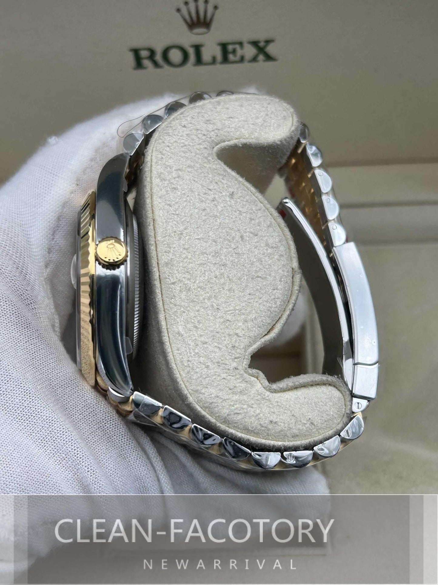 Datejust 41mm 126333 Jubilee Two-Tone Yellow Gold Dial Fluted Bezel 18K Gold Clean Factory