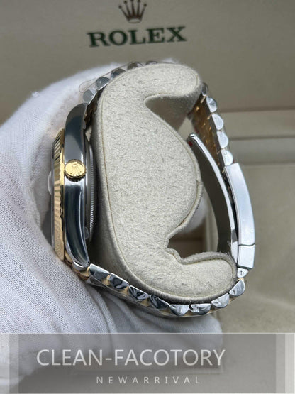 Datejust 41mm 126333 Jubilee Two-Tone Yellow Gold Dial Fluted Bezel 18K Gold Clean Factory