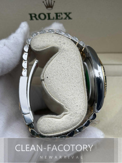 Datejust 41mm 126333 Jubilee Two-Tone Yellow Gold Dial Fluted Bezel 18K Gold Clean Factory