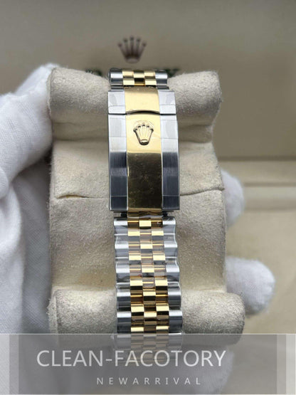 Datejust 41mm 126333 Jubilee Two-Tone “Wimbledon Dial” Yellow Gold Fluted Bezel Clean Factory