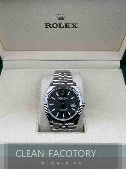 Datejust 41mm 126334 Jubilee Green Dial White Gold Fluted Bezel