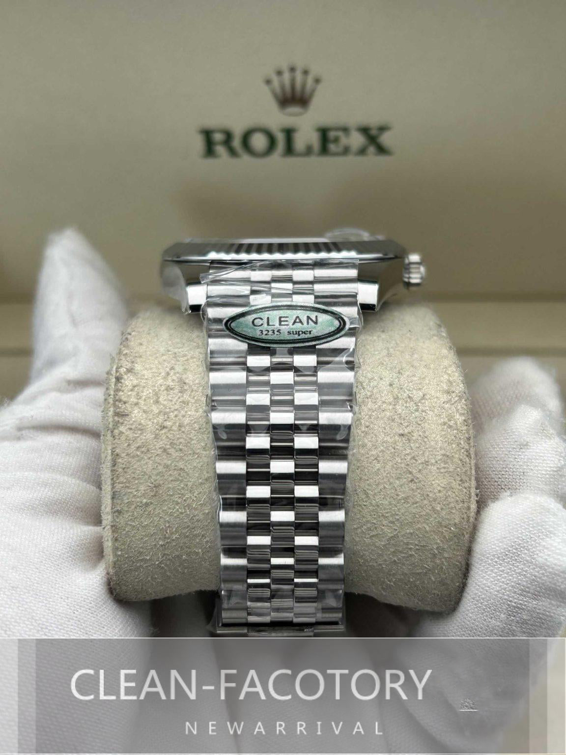 Datejust 41mm 126334 Slate Grey Dial Jubilee White Gold Fluted Bezel Clean Factory