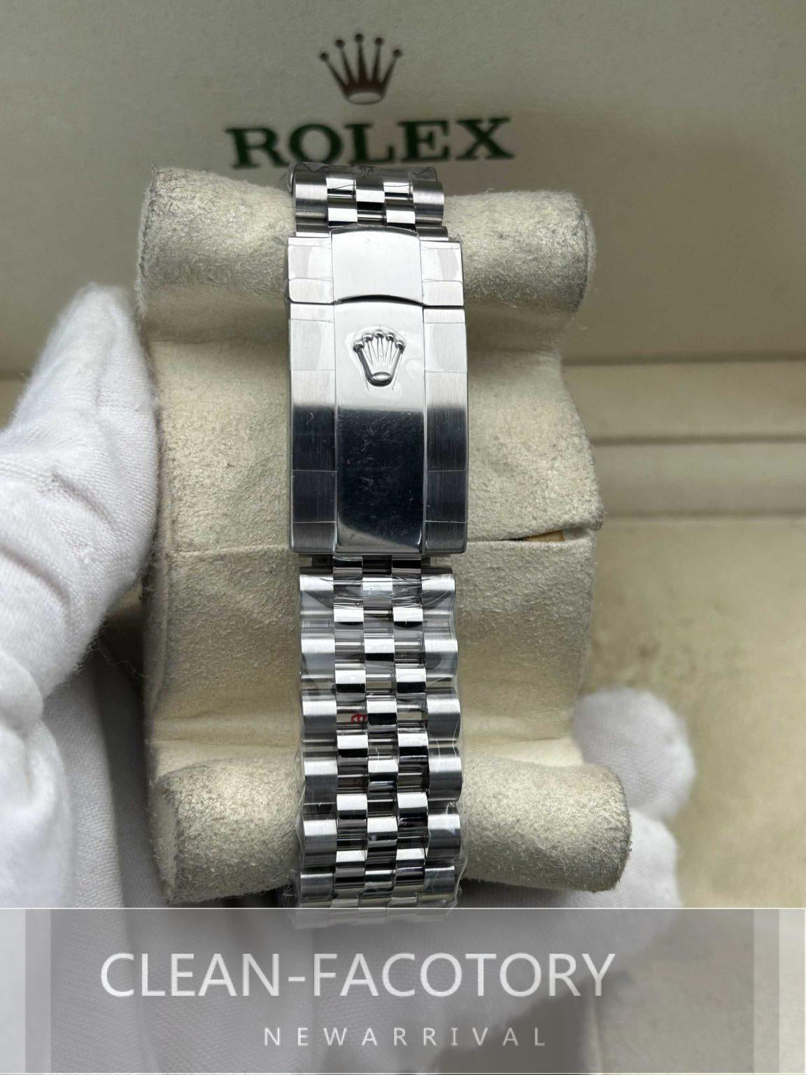 Datejust 41mm 126334 Slate Grey Dial Jubilee White Gold Fluted Bezel Clean Factory