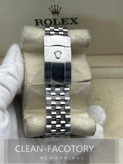 Datejust 41mm 126334 Slate Grey Dial Jubilee White Gold Fluted Bezel Clean Factory