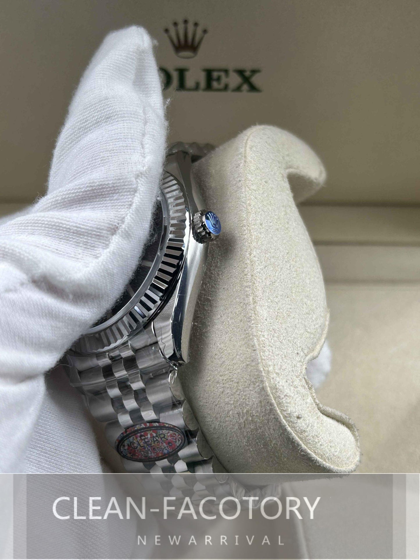 Datejust 41mm Jubilee Black Dial White Gold Fluted Bezel Clean Factory