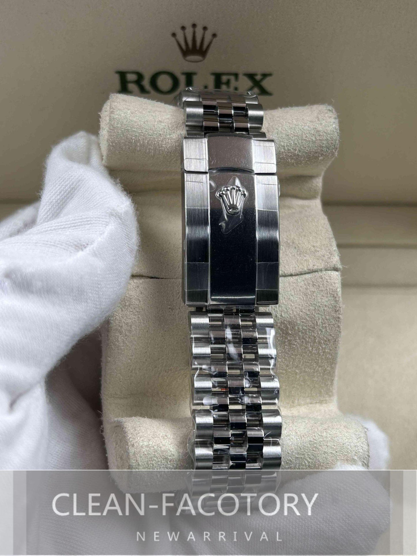 Datejust 41mm Jubilee Black Dial White Gold Fluted Bezel Clean Factory