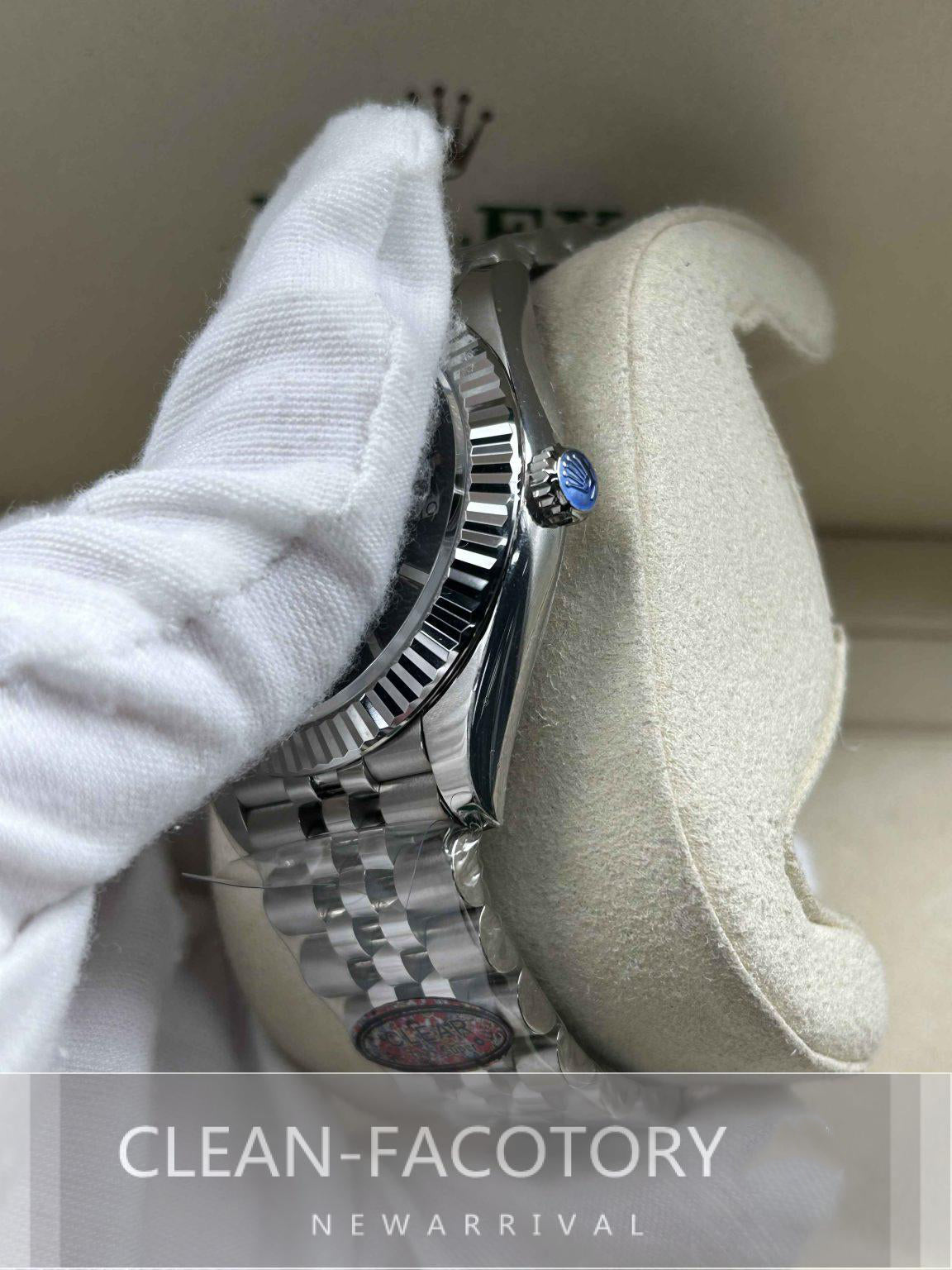 Datejust 41mm Jubilee Blue Dial White Gold Fluted Bezel Clean Factory