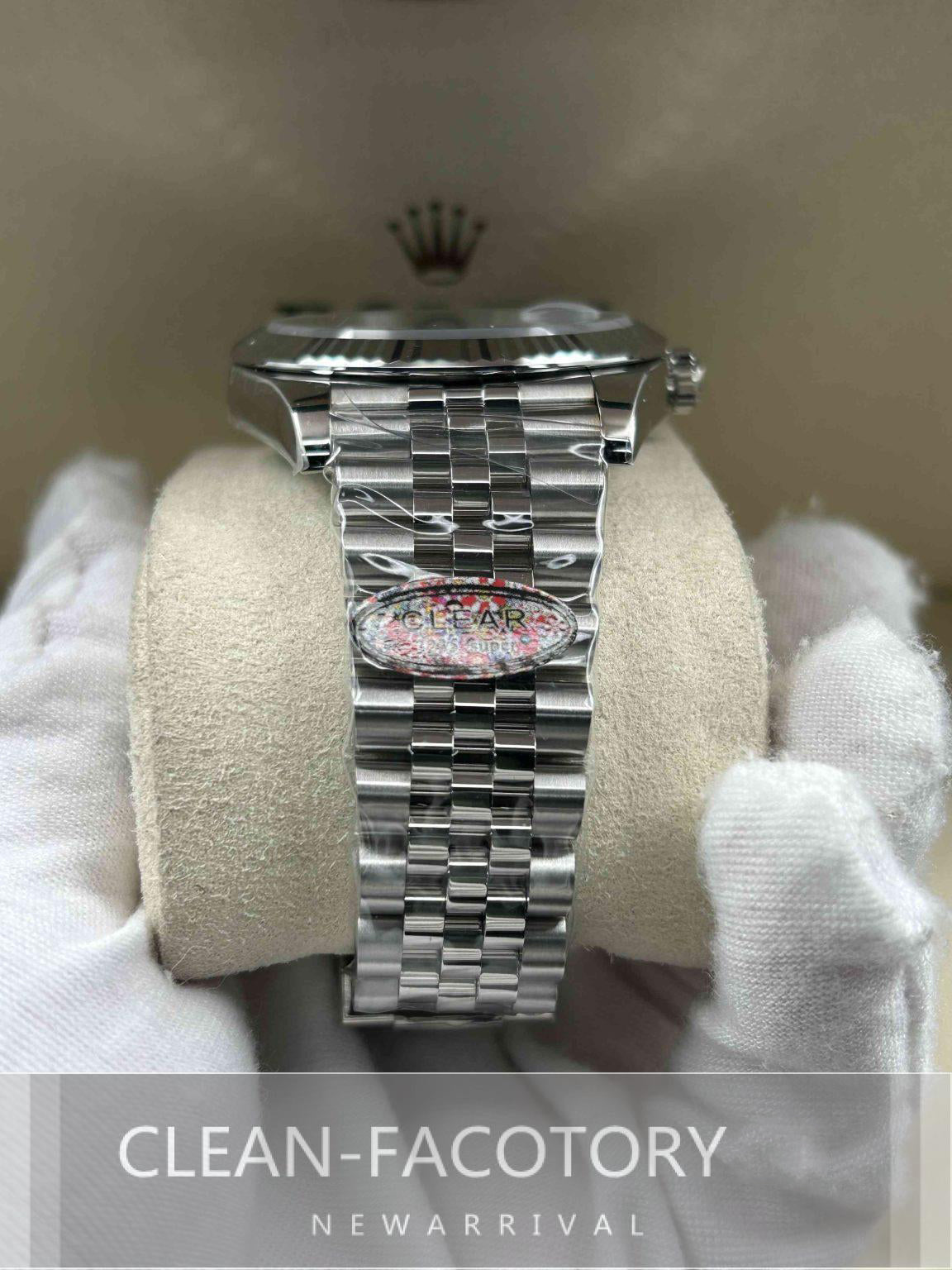 Datejust 41mm Jubilee Blue Dial White Gold Fluted Bezel Clean Factory