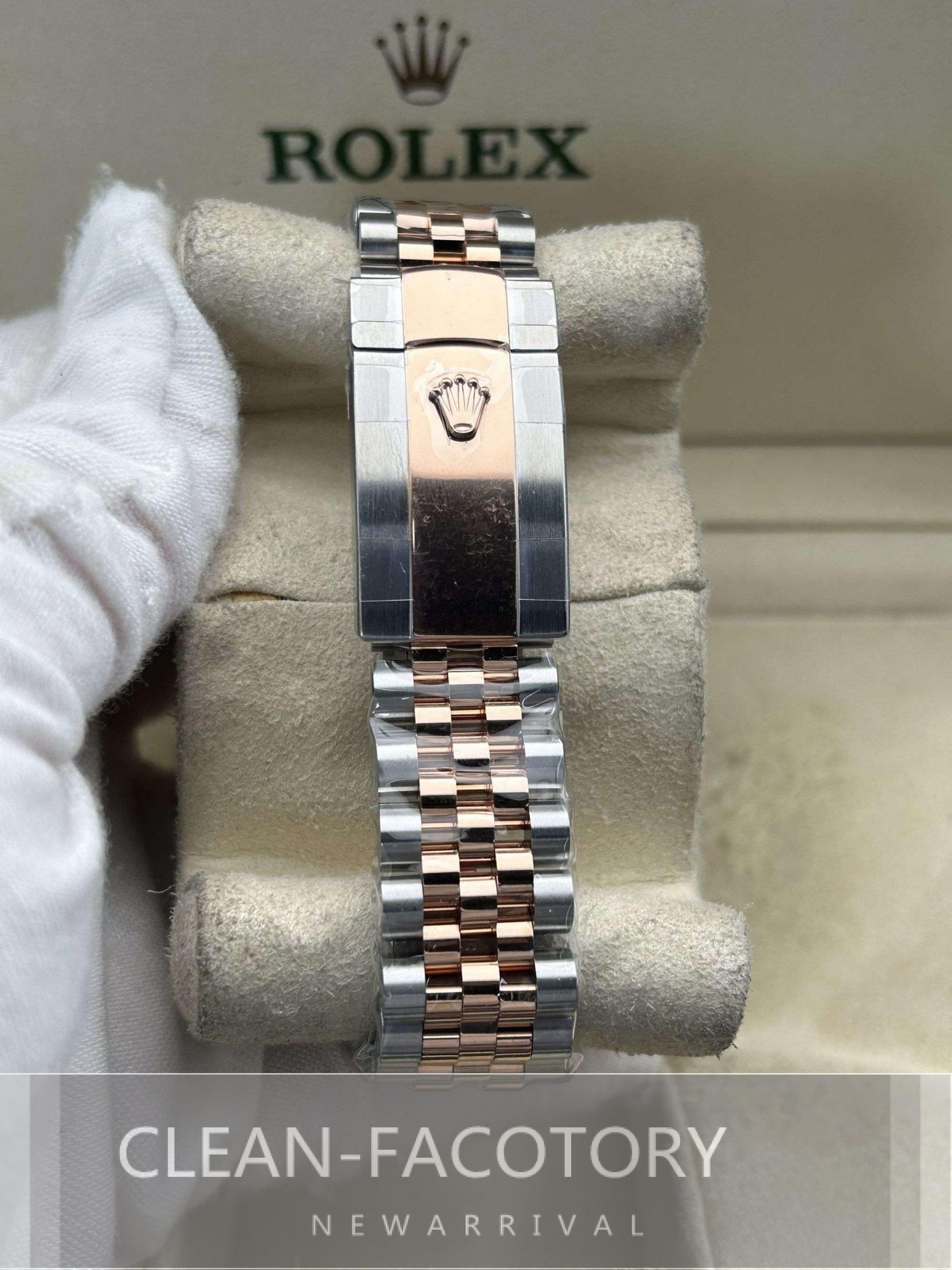 Datejust 41mm 126331 Jubilee Two-Tone Rose Gold Slate Grey Dial Fluted Bezel Clean Factory