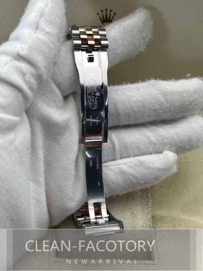 Datejust 41mm 126331 Jubilee Two-Tone Rose Gold Slate Grey Dial Fluted Bezel Clean Factory