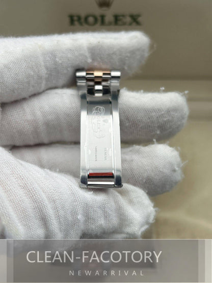 Datejust 41mm 126331 Jubilee Two-Tone Rose Gold Slate Grey Dial Fluted Bezel Clean Factory