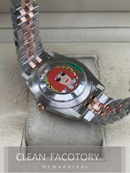 Datejust 41mm 126331 Jubilee Two-Tone Rose Gold Slate Grey Dial Fluted Bezel Clean Factory