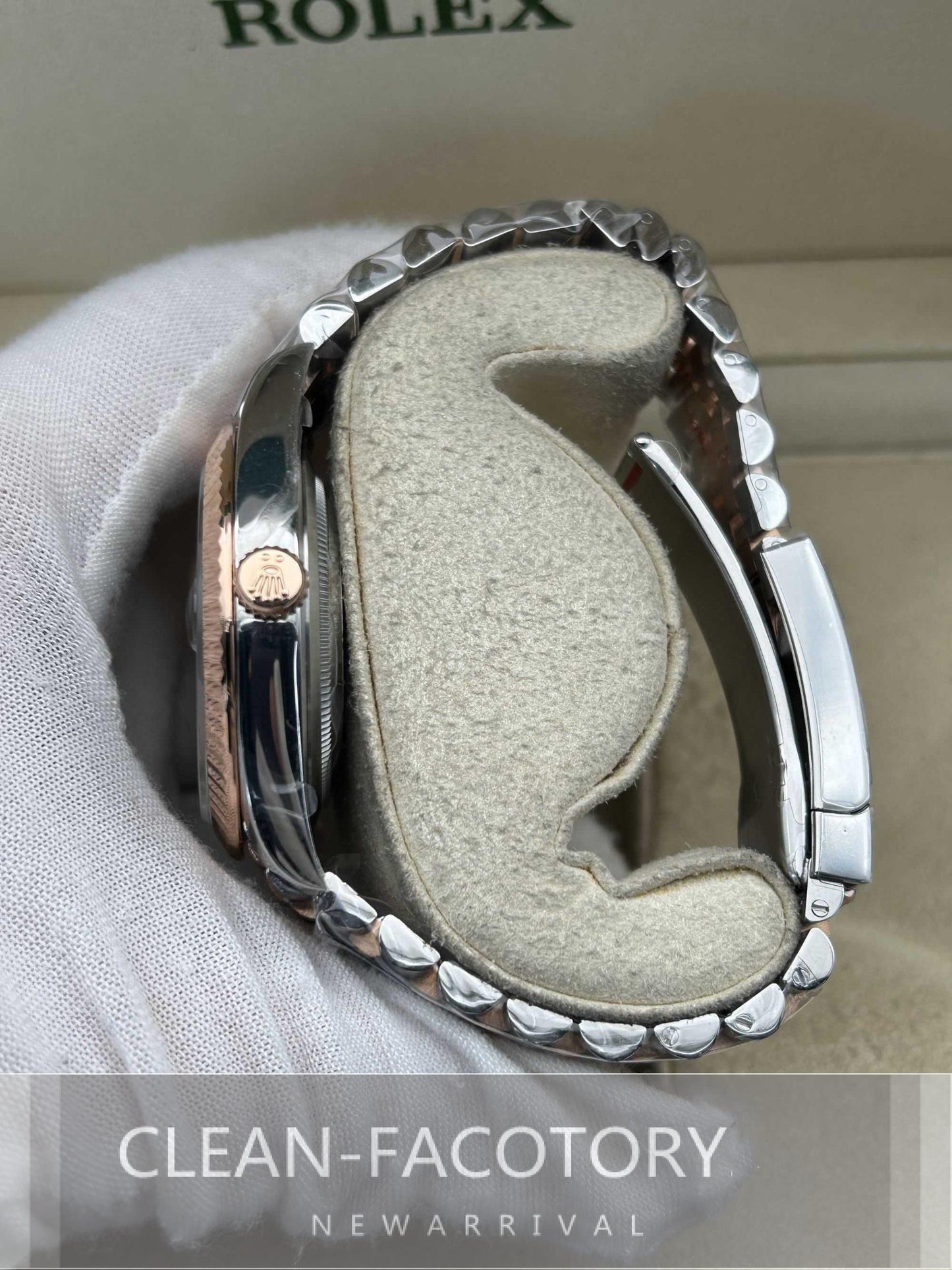 Datejust 41mm 126331 Jubilee Two-Tone Rose Gold Slate Grey Dial Fluted Bezel Clean Factory