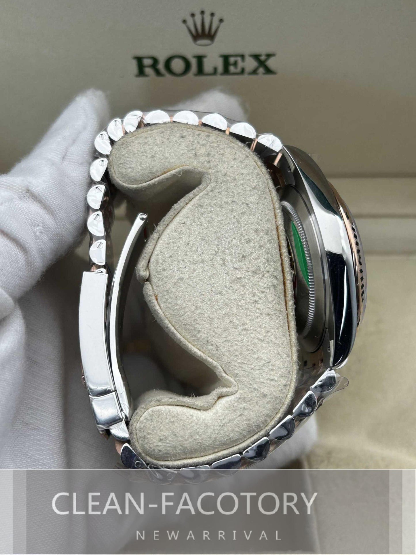 Datejust 41mm 126331 Jubilee Two-Tone Rose Gold Slate Grey Dial Fluted Bezel Clean Factory