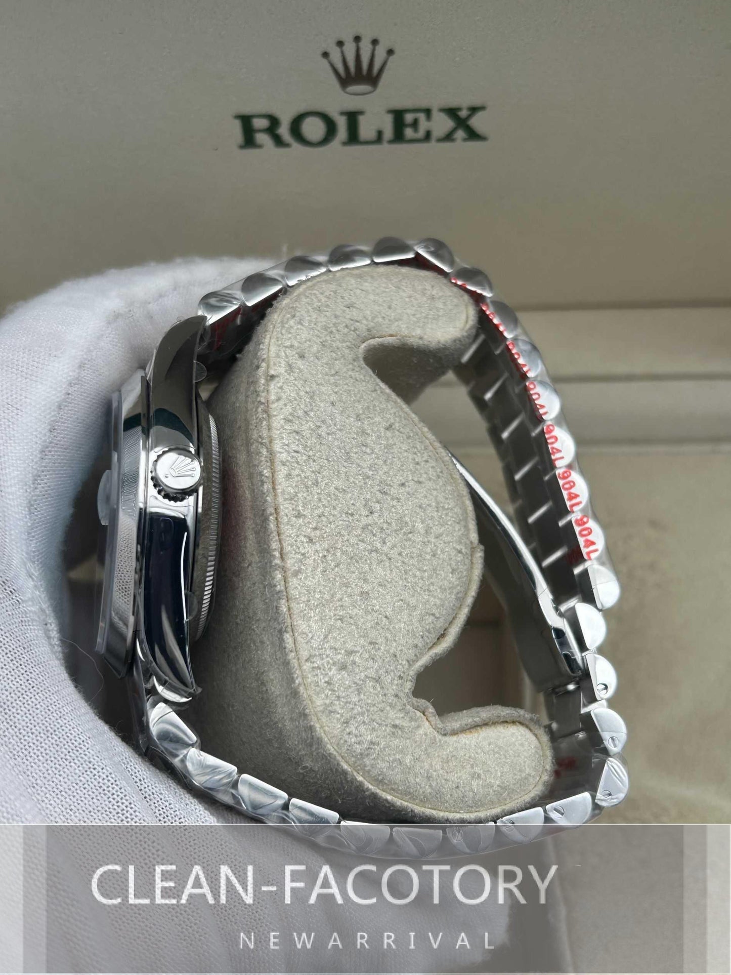 Day-Date 228206 40mm Ice Blue Dial Baguette Diamonds President Clean Factory