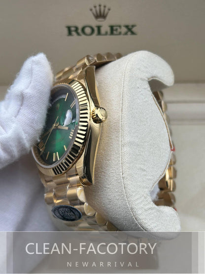 Day-Date 228235 40mm Green Ombre Dial Rose Gold President Clean Factory