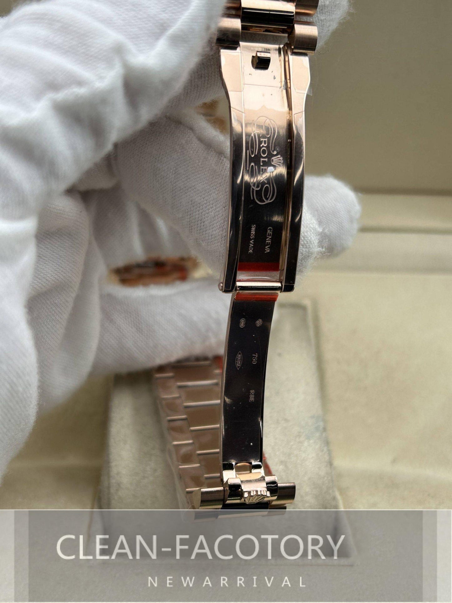 Day-Date 228235 40mm Rose Gold Chocolate Dial Baguette Diamonds President Clean Factory