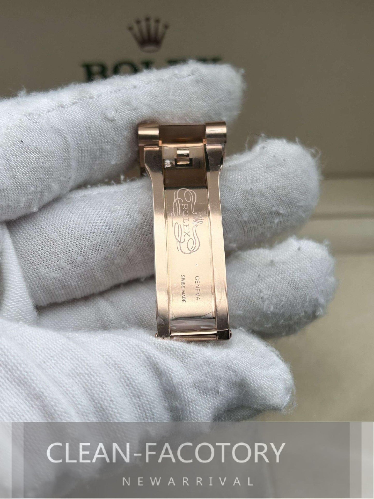 Day-Date 228235 40mm Rose Gold Eisenkiesel Dial Baguette Diamonds President Clean Factory