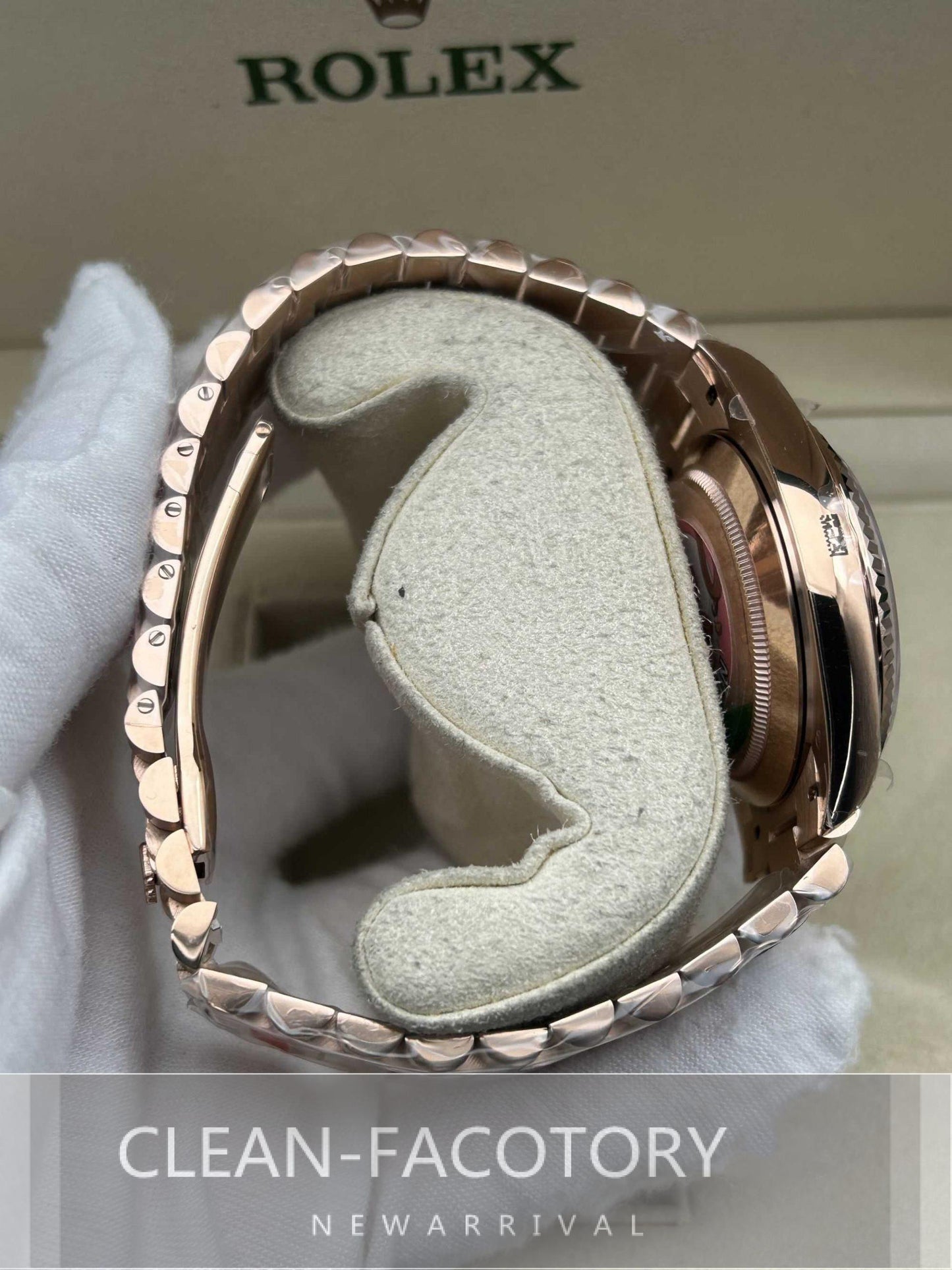 Day-Date 228235 40mm Rose Gold Olive Green Dial President Clean Factory