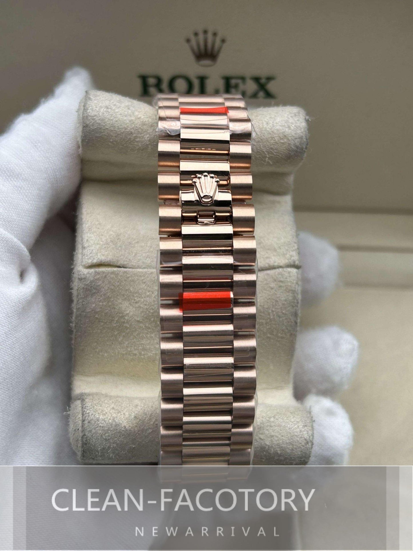 Day-Date 228235 40mm Rose Gold Olive Green Dial President Clean Factory