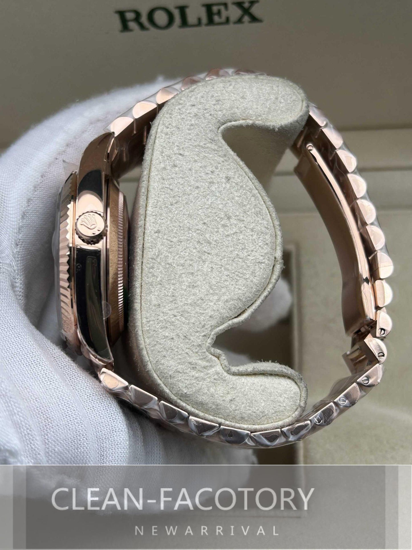 Day-Date 228235 40mm Rose Gold Olive Green Dial President Clean Factory