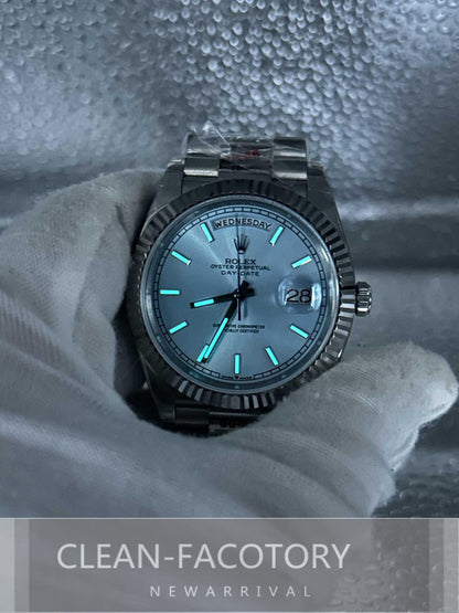 Day-Date 228236 40mm Ice Blue Dial Platinum President Clean Factory