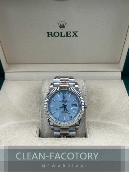 Day-Date 228236 40mm Ice Blue Dial Platinum President Clean Factory