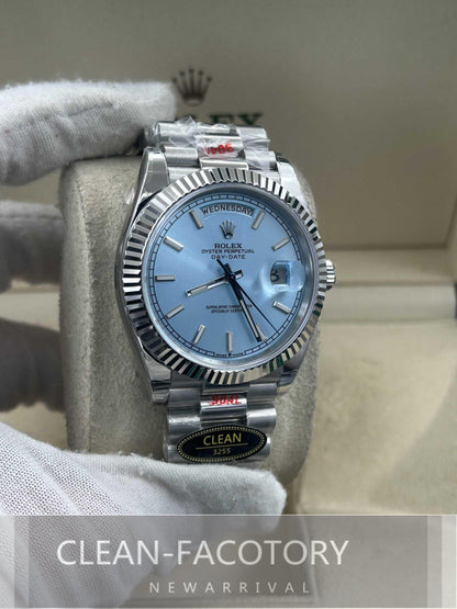Day-Date 228236 40mm Ice Blue Dial Platinum President Clean Factory