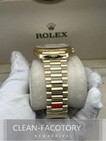Day-Date 228238 40mm Yellow Gold 18K White Dial Roman Markers President Clean Factory